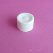 35mm plástico blanco tornillo tapa para tubo de cosméticos